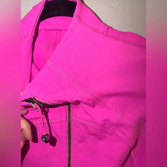 Lululemon Pink Full Zip Jacket Size 10 Athletic Yoga Running - Picture 5 of 10